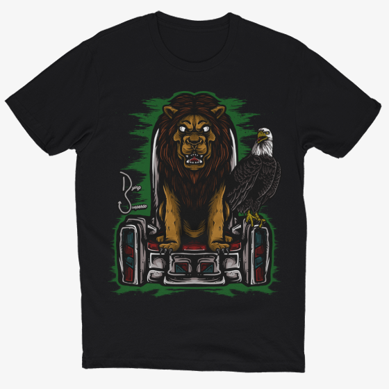 Lion and Eagle on Throne