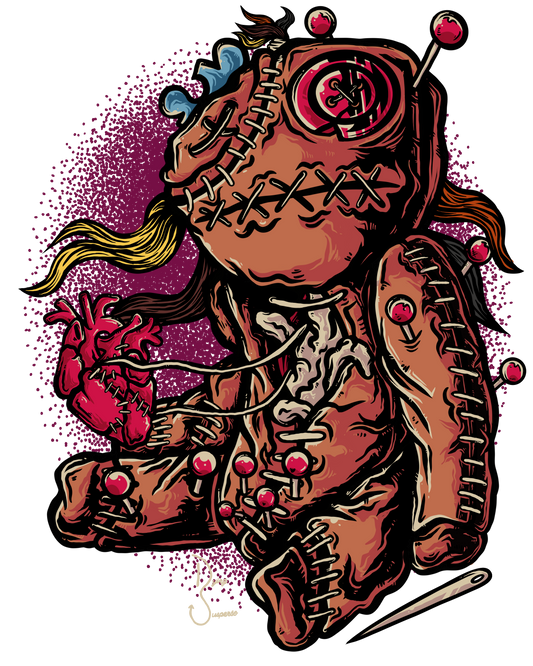 Voodoo Doll Sticker